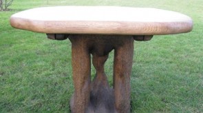17. Table. Oak. 73 x 150 x 80.